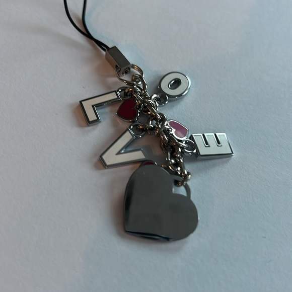 NWOT COACH Vintage Red Pink Enamel Heart
LOVE Lanyard Keychain Fob - Picture 6 of 10